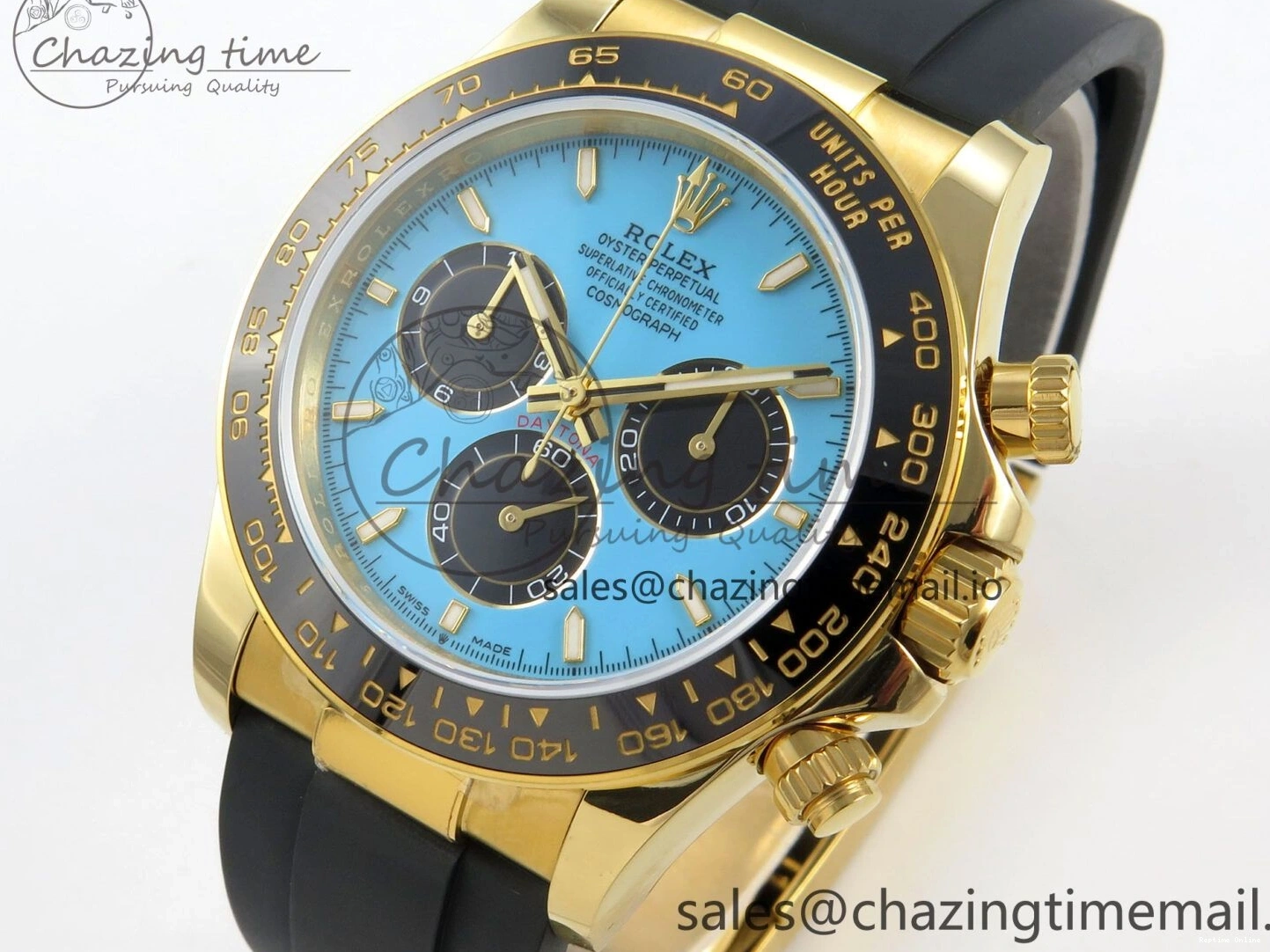 0408 Daytona 126518 QF 1:1 Best Edition Tiffany Turquoise Blue Dial Sticks Markers on Oysterflex Strap SH4131 V6（Gain Weight） Versatile 106